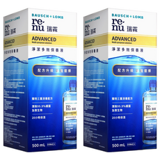 BAUSCH LOMB 博士倫 瑞霖 淨潔多效保養液, 500ml, 2瓶