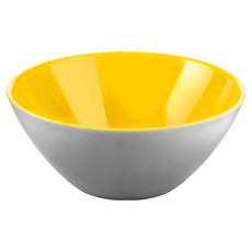 guzzini MF 雙色沙拉碗 20公分, 灰色 + 黃色, 1個