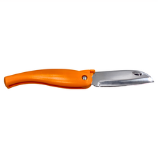 FUJICRAFT可折水果刀，FC-105，不鏽鋼刀, 橘色, 1支
