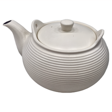 MIYAWO BH 火陶土茶壺 耐熱陶瓷 TDF51-820 尺寸 L240 x S182 x H137 (mm) 2023年製造, 白色, 2L, 1個