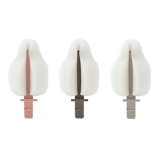 MOTHER-K 極簡奶嘴海綿刷替換頭3件組 德國高密度海綿 透氣快乾, 1組