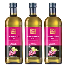 GoodSome 義大利原裝進口葡萄籽油, 1L, 3瓶