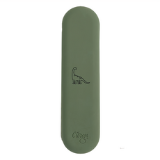 Citron 小檸檬 兒童餐具組 含收納袋, 絕緣不銹鋼(304)製成, 通過SGS認證德國LFGB食品容器驗證合格, 森林綠, 湯匙1支 + 叉子1支 + 刀子1支 + 矽膠袋1入, 3個