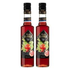 LA FOLIE 紅石榴果露 Pomegranate, 伴隨著花香與柚子香氣息, 獨特的紅石榴風味, 350ml, 2瓶