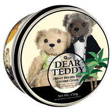 DEAR TEDDY 親愛的泰迪 椰子味夾心餅乾, 150g, 1盒