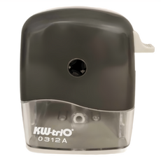 KW-triO 堡勝企業 多功能削筆機, 適用於7-11.6mm鉛筆與色筆, 可調整筆尖粗細, 適用圓形/三角形/六角形鉛筆, 灰, 1個