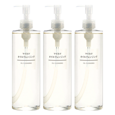 MUJI 無印良品 台灣公司貨 溫和卸妝油, 400ml, 3瓶