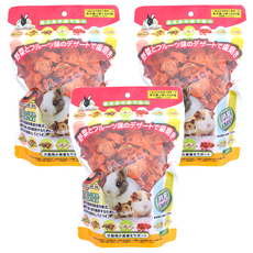 Pet Village 魔法村 鼠兔用紅蘿蔔乾, 天然蔬菜穀物製成 幫助磨牙 預防前齒過長 富含膳食纖維 預防寵物過胖, 100g, 3包