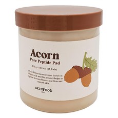 skinfood 橡實毛孔緊緻棉片, 60片, 1罐