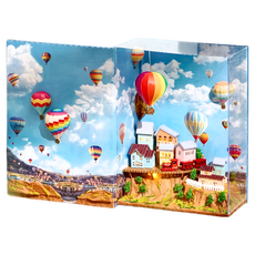 CUTE ROOM 智趣屋 DIY 手作袖珍屋 附防塵罩 N-002 熱氣球, 1個
