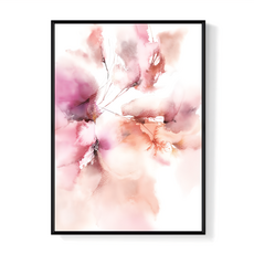 Boluo 菠蘿選畫所 彩墨花卉II, 59.4 x 42cm, 黑色框