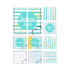 ins歐風系列 花磚壁貼12片組, ins歐風, 1組