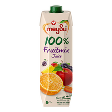 meySu 美愫 100%天然綜合果汁 無添加糖 多種水果風味 健康美味 全家共享, 1L, 1瓶