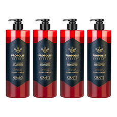 KERASYS 可瑞絲 蜂膠活力光澤洗髮精 紅蜂膠, 1L, 4瓶