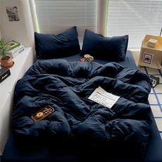 100%舒柔棉素色床包2件組 床墊套 + 枕套