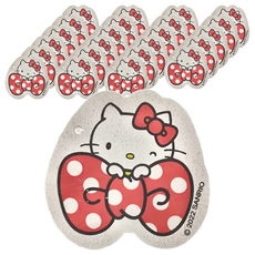 Hello Kitty 凱蒂貓 蝴蝶結多功能木漿棉 附掛繩, 24個, 1入