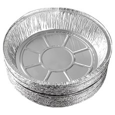 WE CHAMP 氣炸鍋專用鋁箔圓型烘焙盤, 10個, 21 x 17.5 x 4.6cm, 21cm