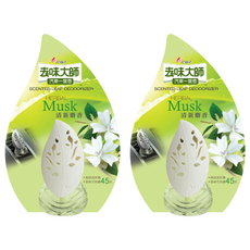 farcent 花仙子 去味大師 汽車㇐葉香, 清新麝香, 2瓶