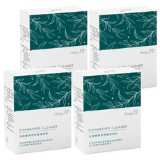 deepure 淨森林 洗碗機專用保養清潔粉, 快速清除槽內蛋白質及澱粉殘留物, 200g, 4盒