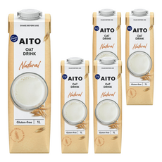 Fazer aito 原味燕麥奶 無麩質, 1L, 5瓶