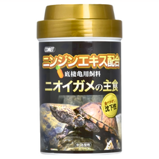 COMET 可美多 麝香龜高蛋白飼料 大粒-沉 底棲龜用飼料, 140g, 1個