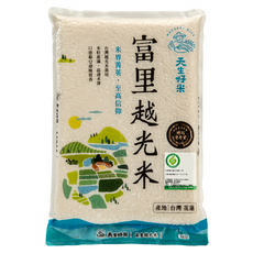 天生好米 富里越光米, 台灣花蓮產地, CNS二等, 1.5kg, 1包