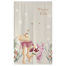 Winnie the Pooh 小熊維尼 對開式長門簾 迪士尼半分野式長布簾, 140 x 85cm, 維尼小豬
