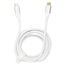 PX 大通 USB-C-C 3.2 Gen2 10Gbps/240W充電傳輸線 200cm 極地白 最大電流5A, 1條