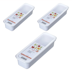 NAKAYA K581-2 保鮮盒630ml(白), 3入, 1組