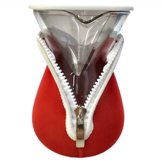 Driver 兩用咖啡濾杯壺組 (紅色耶誕版), 濾杯-SUS304食品級高級不鏽鋼, 玻璃壺-耐熱玻璃, 潛水布護套-氯丁橡膠, 1-2Cup/600ml, 濾杯+玻璃壺+護套, 1個