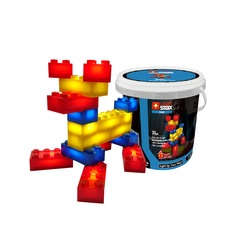 LIGHT STAX Basic 小顆粒系列 亮亮積木 Set 30 帶LED燈 可充電電池積木, 小狗, 1桶