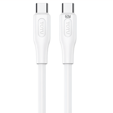 TOTU 拓途 CB-4系列 雙Type-C PD充電線 傳輸線 快充線, 1m, 白色, 1條