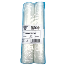SICO 舒肥專用真空包裝袋捲型 2捲 105微米厚度, 25 x 600cm, 1包