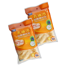 Home Star 多麼潔 去油污超纖擦拭布，木質纖維製成，超強吸水力，乾濕兩用, 2包, 22 x 27cm