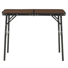 LOGOS 仿枕木紋折合桌 高度可2段調整, LG73188042, 90x60cm