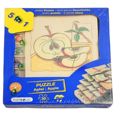 Beleduc 多層拼圖 蘋果 Set, 30片, 適合3歲以上, 1盒