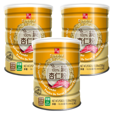 SUNWAY 鄉味 純杏仁粉 高鈣高纖 健康無添加, 300g, 3罐