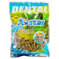A star 雙刷高齡犬潔牙骨, 360度深層清潔口腔, 替高齡犬專門打造, 適中的柔韌質地, 240g, 1包