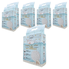 Neko 吶一口 礦型豆腐貓砂, 天然環保仿礦型, 100%可生物分解, 6L, 2.5kg, 6包, 活性碳