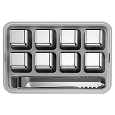 日本熱銷不鏽鋼冰塊組 304材質 可重複使用, 8顆/組, 1組