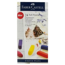 FABER-CASTELL 輝柏 創意工坊 軟性粉彩條 短型, 24色, 1盒