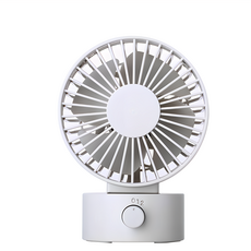 USB桌上雙葉靜音風扇, 乳白色, CAFN0002WT