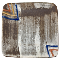 佐和陶瓷 日本製 清陶苑正角碟 日式陶瓷餐盤 多用途點心盤 增添生活品味, 合色, 1個