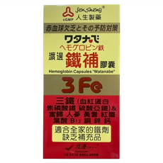 Jen Sheng 人生製藥 鐵補膠囊, 1個, 60顆