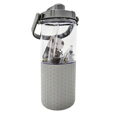 Green Bell 綠貝 手提輕艷透明太空壺 耐熱-20°C~100°C, 灰色, 900ml, 1個