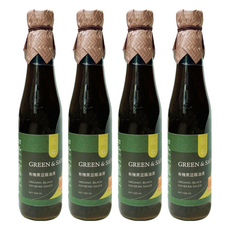 GREEN&SAFE 永豐餘生技 有機黑豆蔭油清 420ml, 4瓶