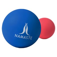NAMASTE Aste 筋膜球套裝 直徑 6.3cm 良好彈性 耐用, 藍色65D + 紅色45D, 1組