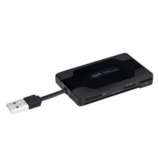 E-books T29 晶片ATM + 複合讀卡機 + 三槽USB集線器, 支援128G記憶卡讀取, 支援熱插拔, 具備SIM卡電話簿編輯功能, E-PCE137, 黑色, 1個