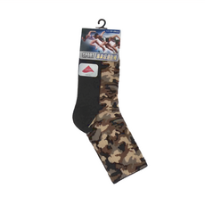 Amiss 機能感 迷彩機能運動長襪 2雙