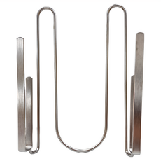 雙排 創意不銹鋼倒掛紅酒杯架, 28.5 x7.5 x4.5cm, 1個